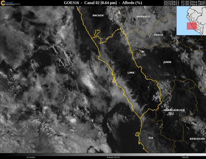 Lima y Callao amanecen con cielo cubierto, pero debido a las condiciones cálidas del mar se mantienen temperaturas cálidas por la noche  (Senamhi)