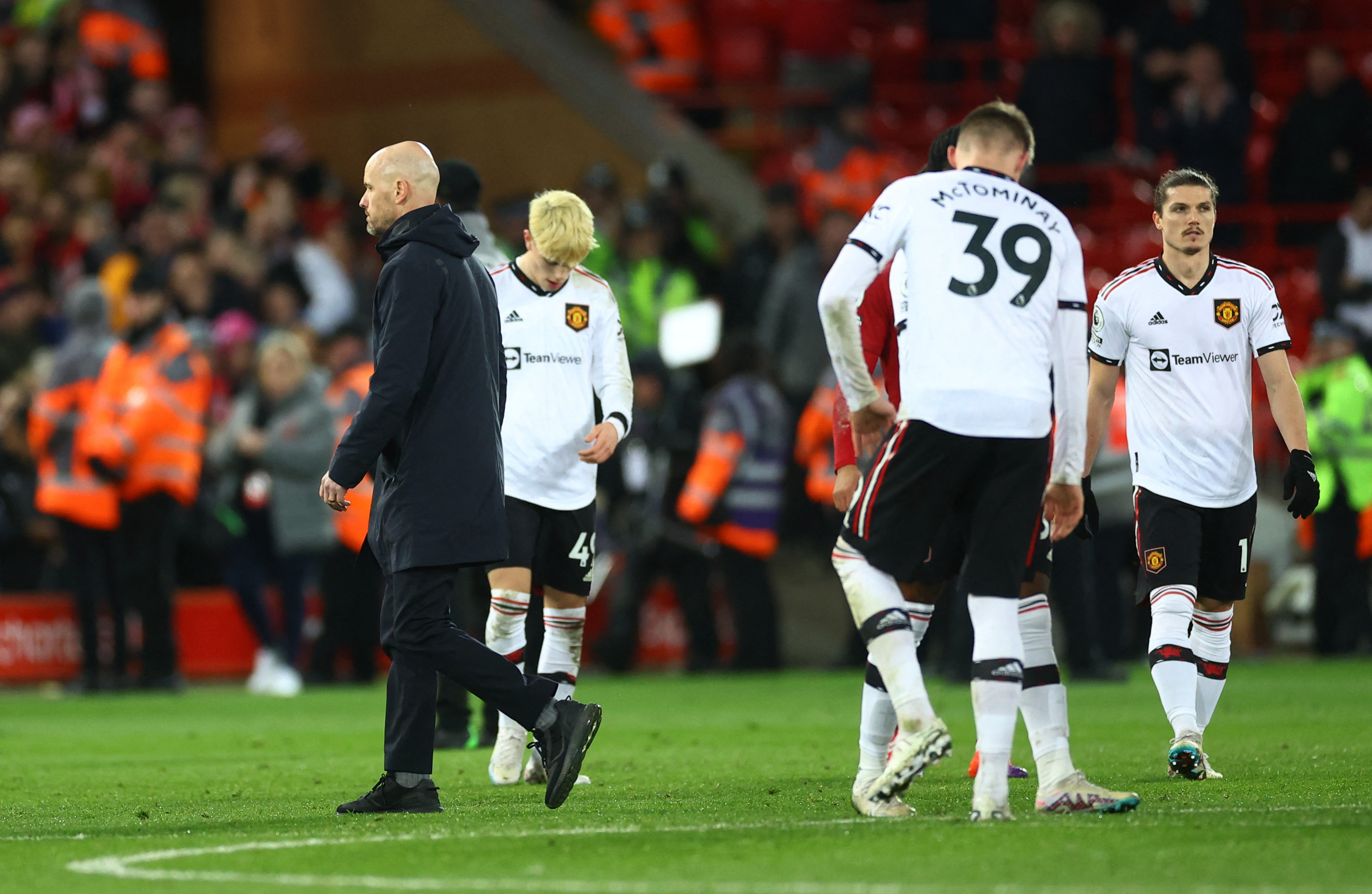 El castigo de Ten Hag a los futbolistas del Manchester United tras la humillante derrota por 7-0 frente al Liverpool