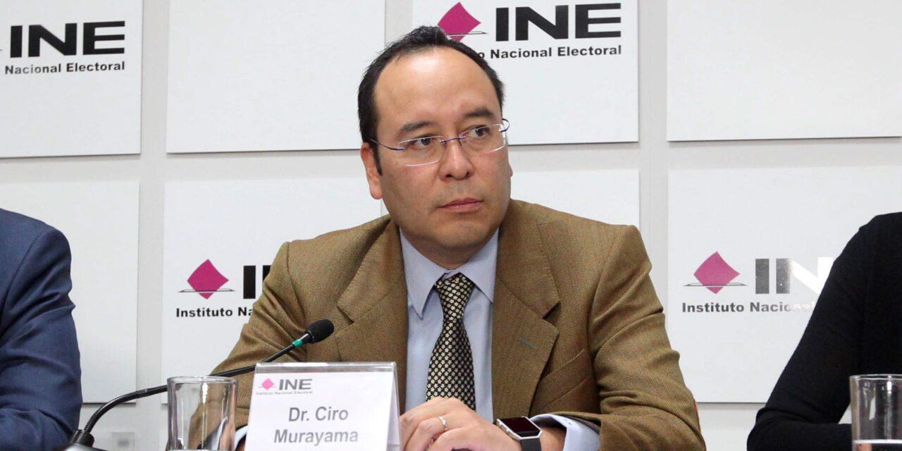 Ciro Murayama aseguró que el INE no es parte de la oposición