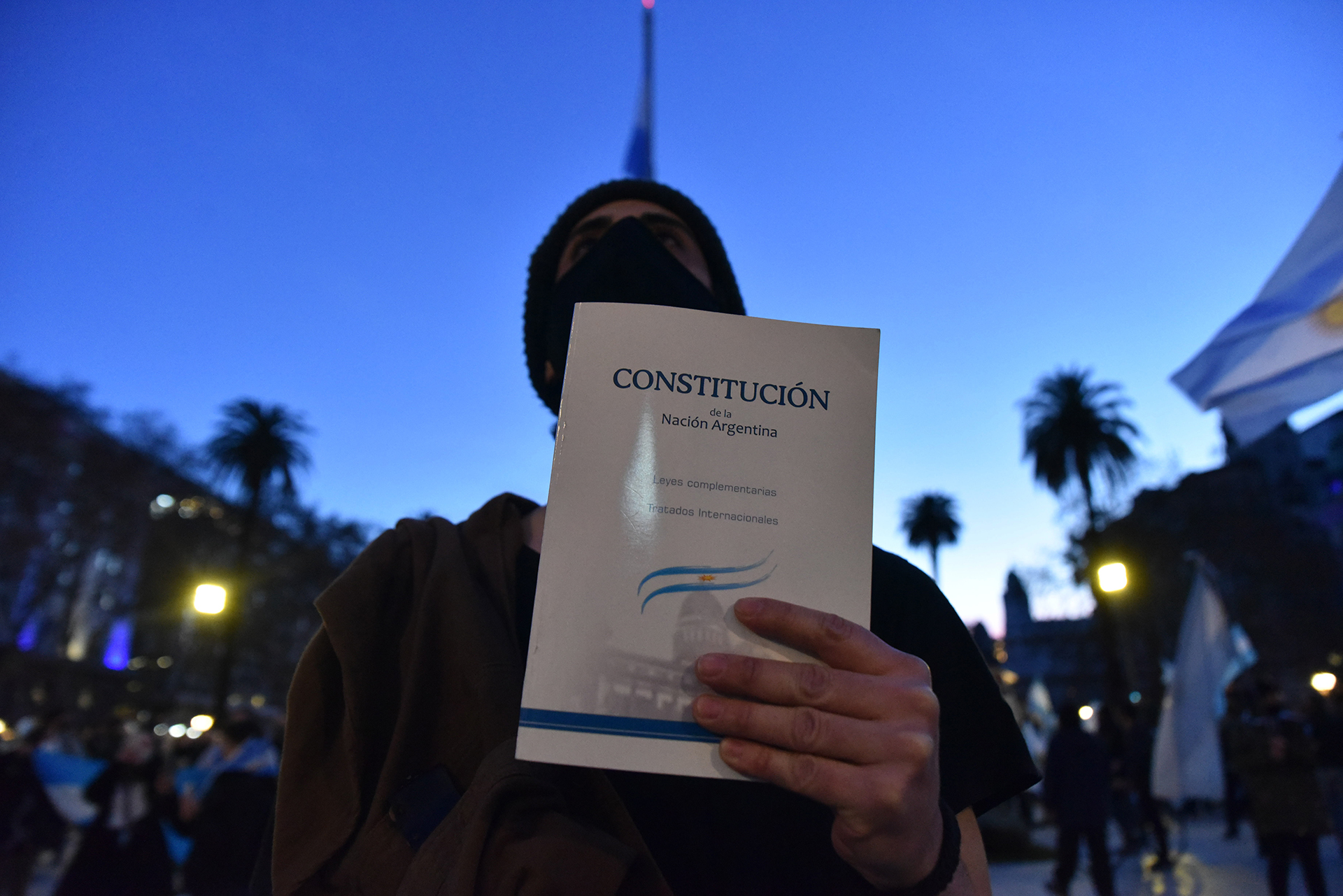 La defensa de la Constitución nacional fue uno de los puntos de la convocatoria