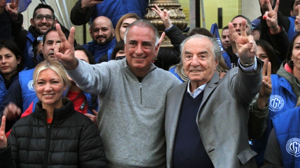 Carlos Pérez y Armando Cavalieri, líderes del sindicato mercantil