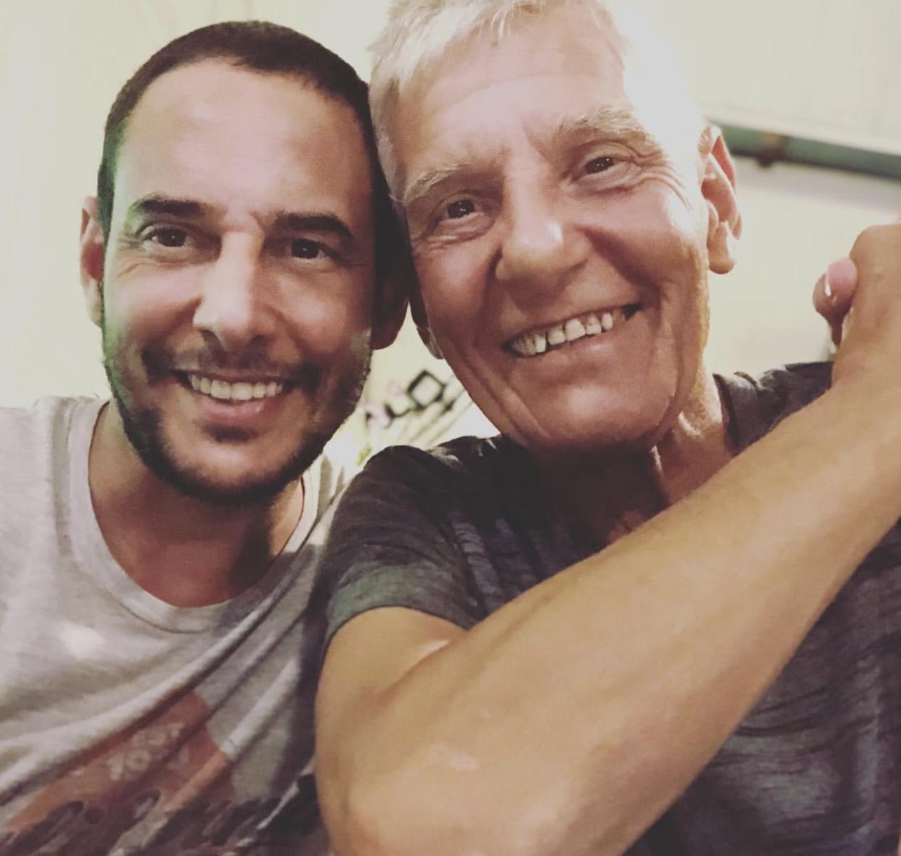 Rodrigo Lussich y su papá, radicado en Brasil