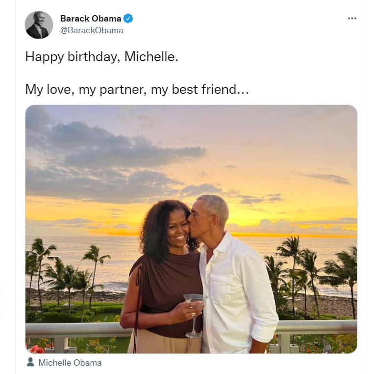 El mensaje de Barack Obama a su esposa