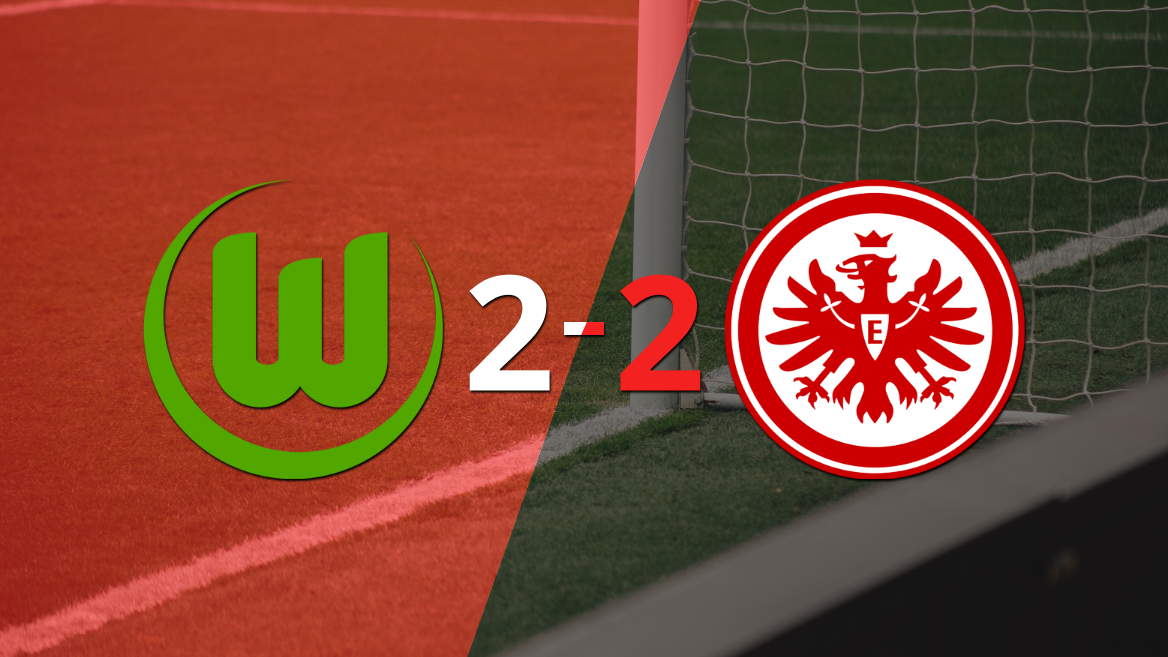Wolfsburgo empató 2-2 en casa con Eintracht Frankfurt