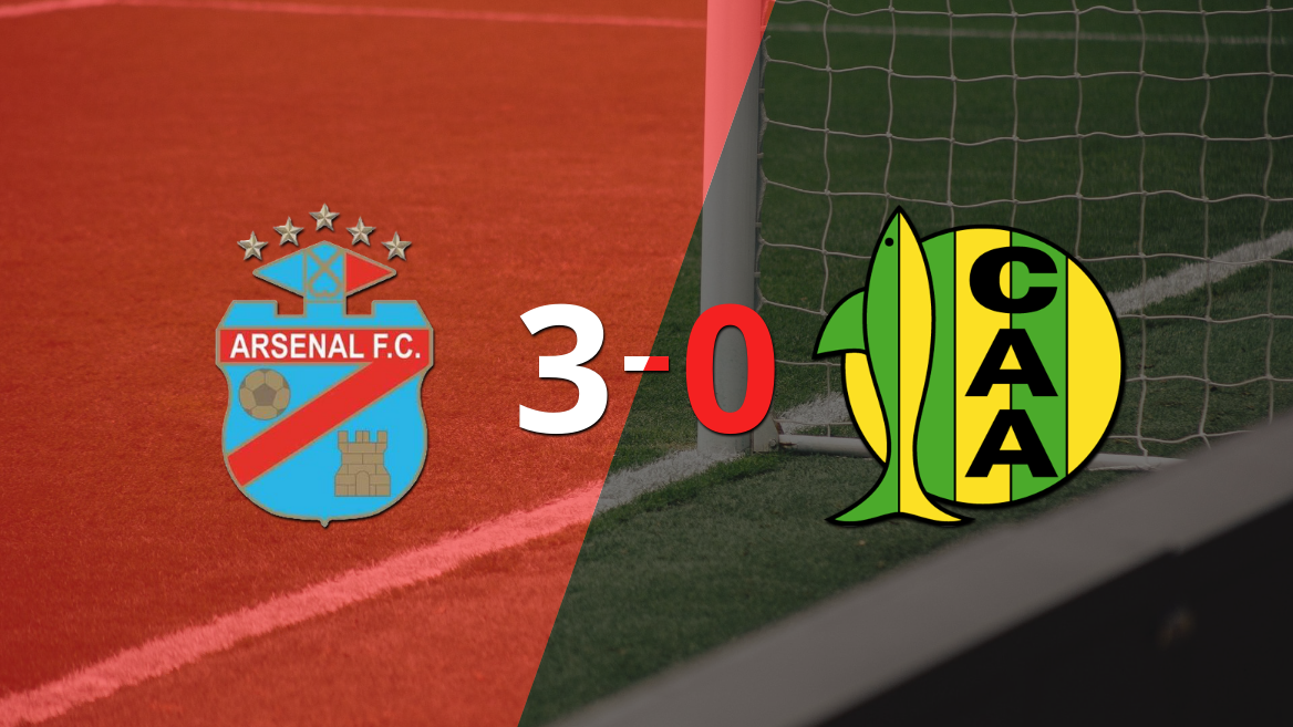 Arsenal liquidó en su casa a Aldosivi por 3 a 0