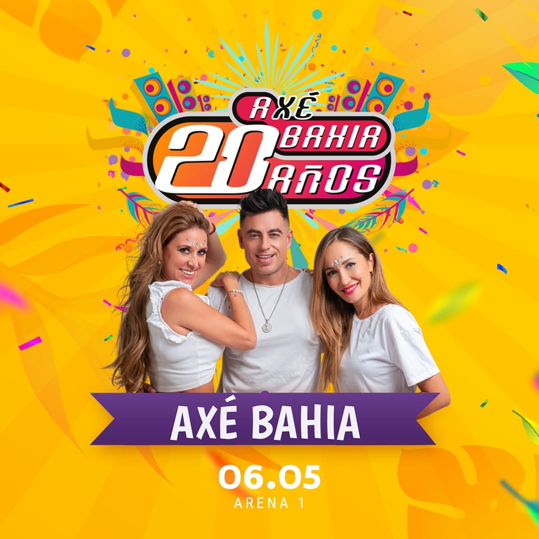 Concierto de Axé Bahía en Lima se realizará en Arena 1.