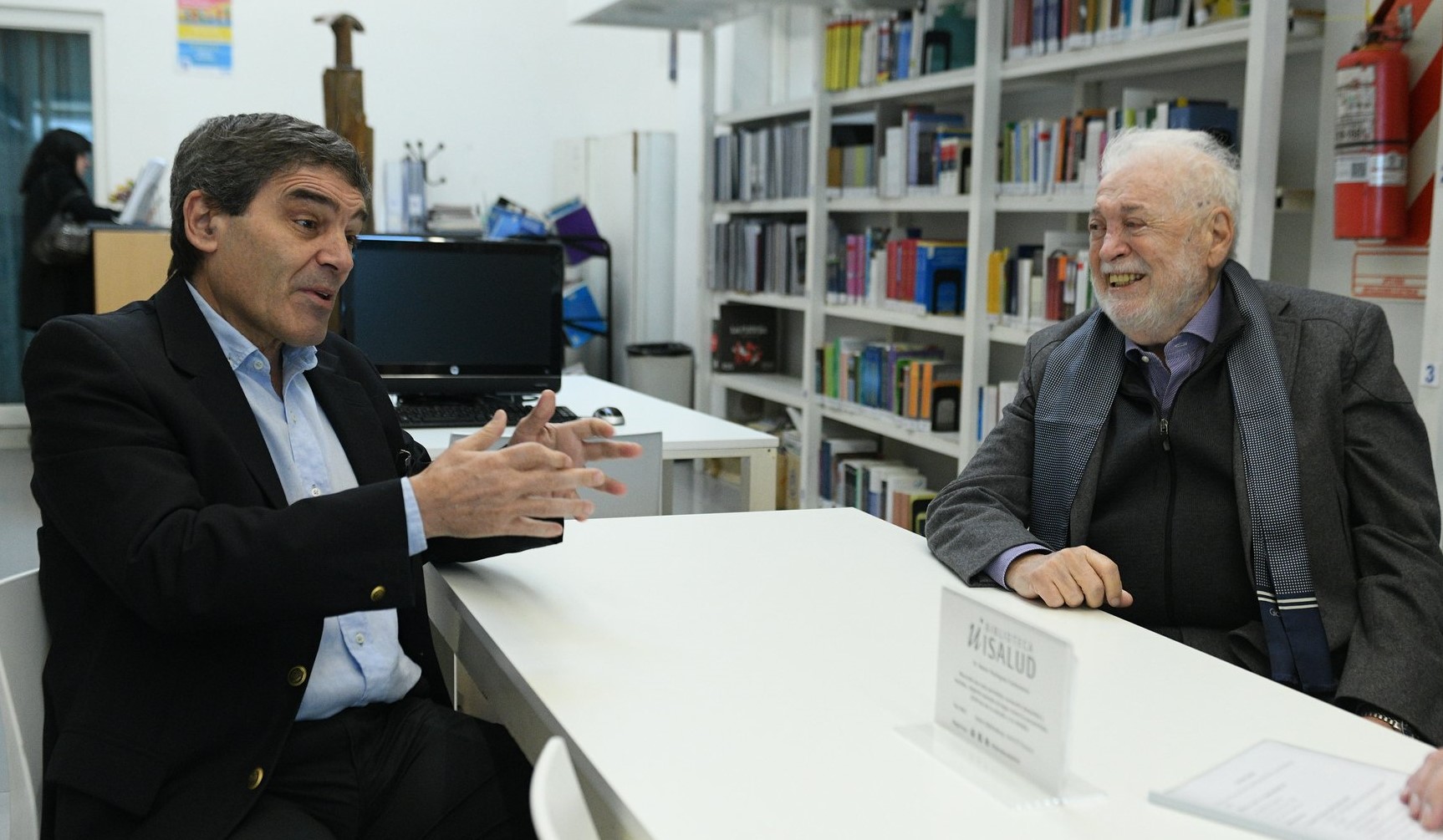 Fernán Quirós y Ginés González García: una foto para la polémica
