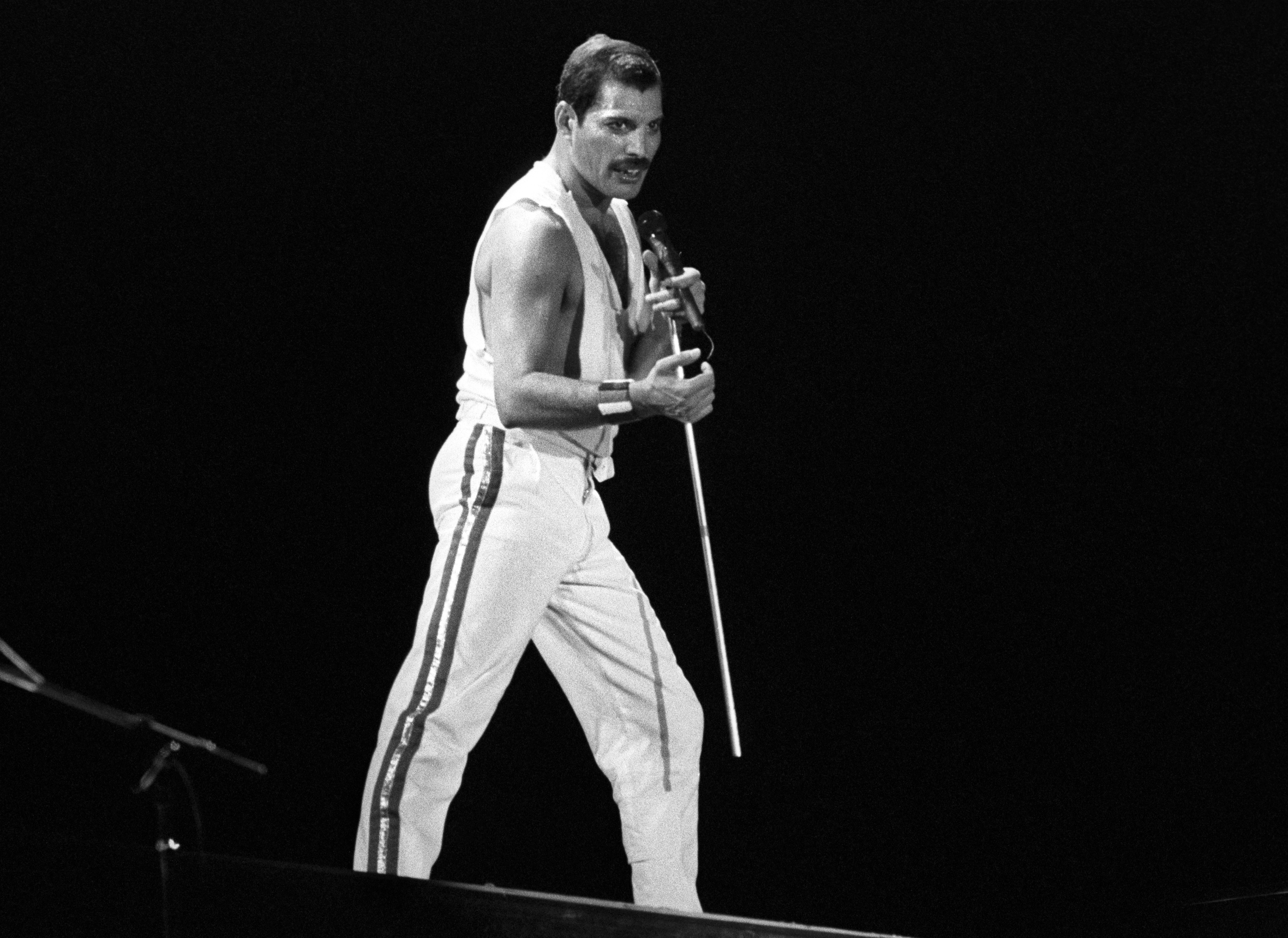 La imagen icónica del popular cantante británico Freddie Mercury, líder del grupo musical Queen (EFE)