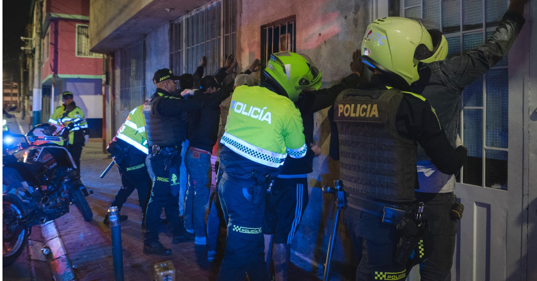 2.300 capturas y más de 7.000 armas incautadas, el último balance de seguridad en Bogotá