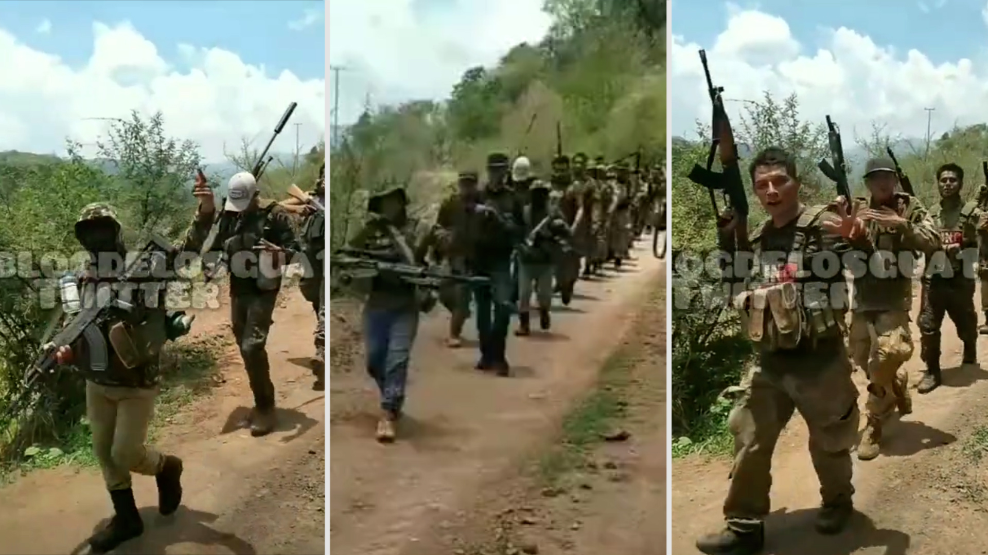 Cuatro letras hasta la muerte”: integrantes del CJNG desfilaron presumiendo  sus armas y equipo táctico | VIDEO - Infobae