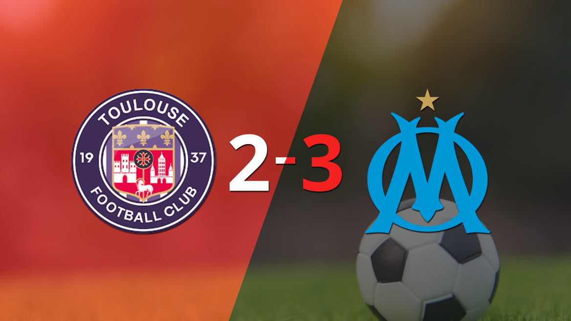 En un partido increíble, Olympique de Marsella le ganó a Toulouse por 3 a 2