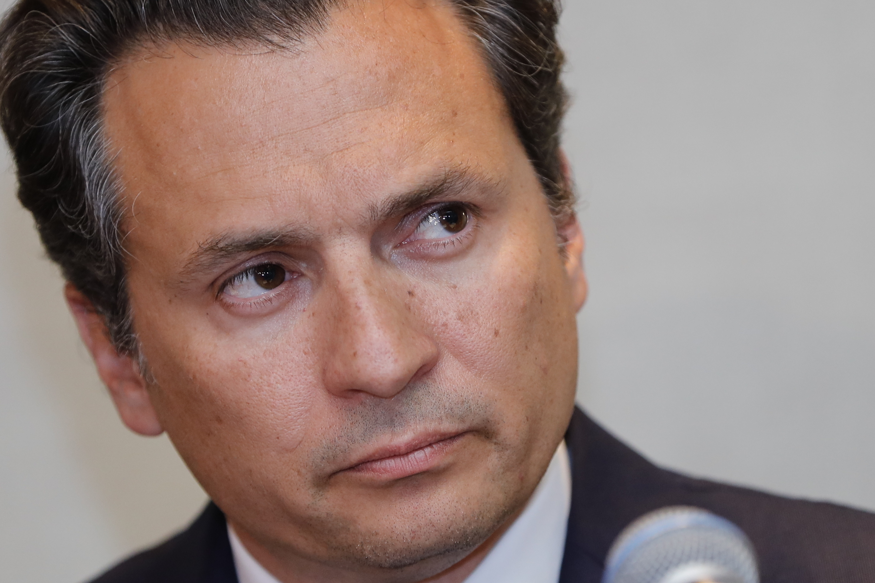 El exdirector de Petróleos Mexicanos (Pemex), Emilio Lozoya espera a que se revoque la suspensión para seguir con la firma del acuerdo reparatorio con el gobierno de México. EFE/José Méndez
