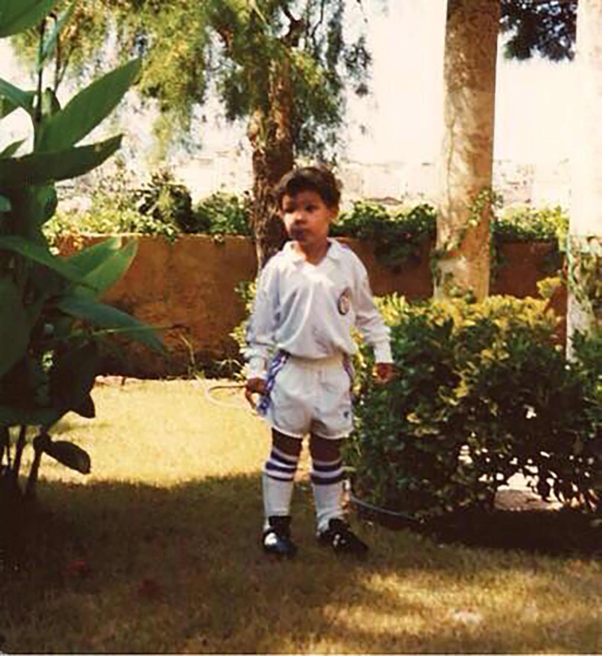 La foto de Rafa Nadal durante su infancia con la camiseta del Real Madrid