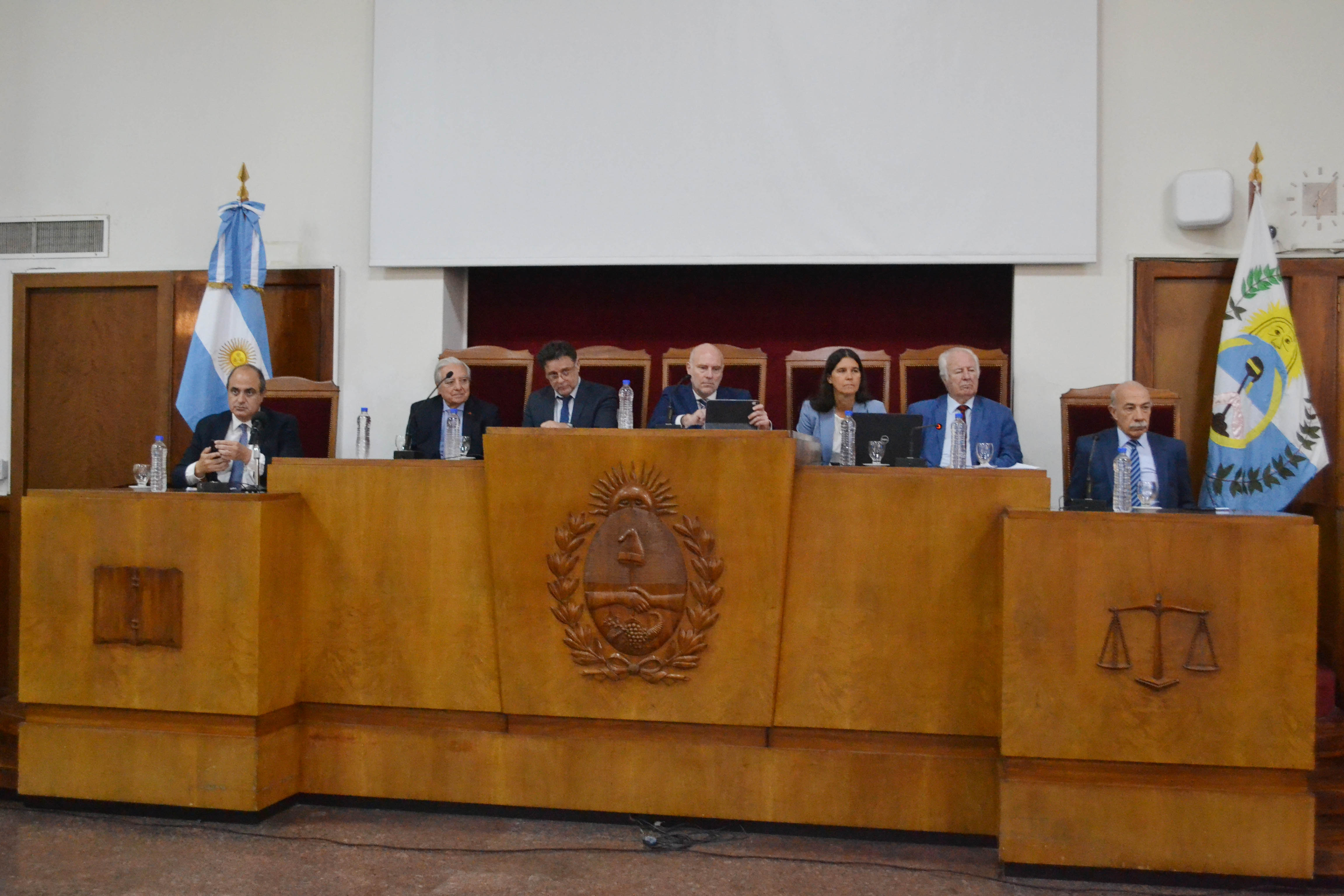 La Suprema Corte de Justicia de Mendoza en la  audiencia pública por el caso de la reina de la Vendimia de Guaymallén