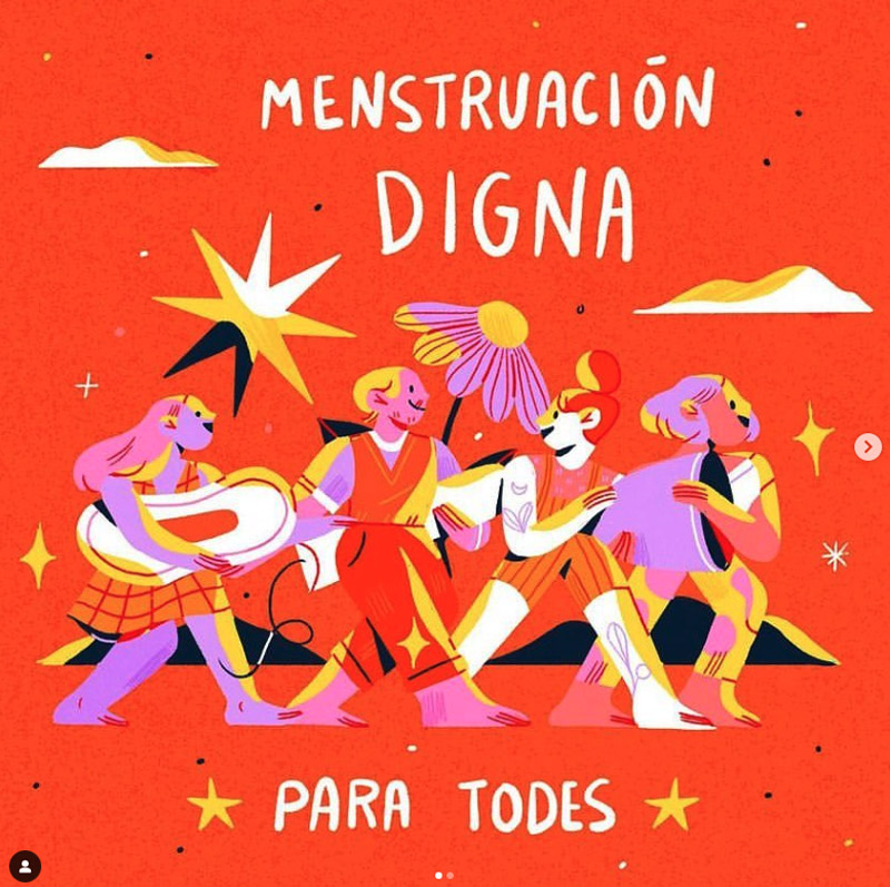 Uno de los objetivos de la campaña Menstruación Digna es trabajar sobre los tabúes y el silencio alrededor del tema. (Imagen: gentileza Menstruación Digna México)
