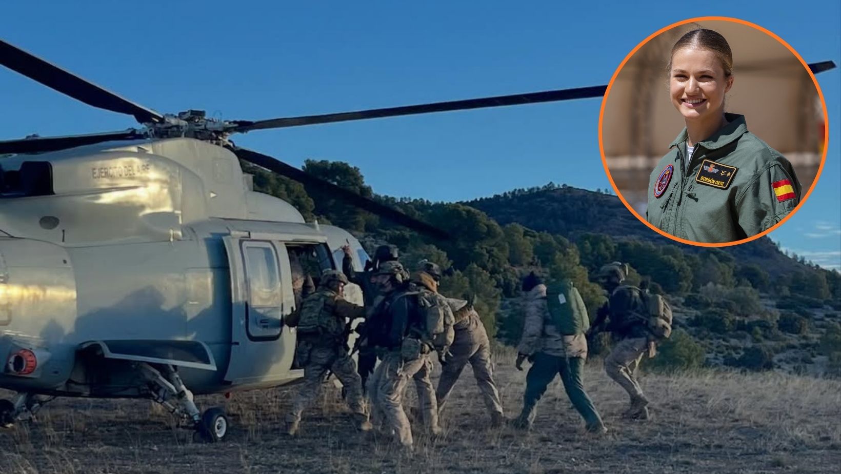 Las imágenes de la princesa Leonor en sus primeras maniobras en el Ejército del Aire y del Espacio: operaciones de supervivencia, evasión y resistencia - Infobae