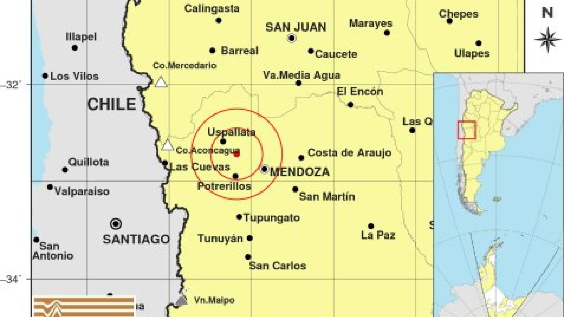 Fuerte temblor en Mendoza: se registró un sismo de 4.7 que se sintió con intensidad en la provincia  