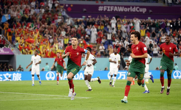 Nov 24, 2022 
Foto del jueves del delantero de Portugal Cristiano Ronaldo celebra tras marcar ante Ghana 
 REUTERS/Carl Recine