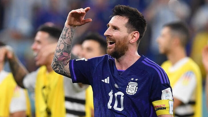 Nov 30, 2022 
Foto del miércoles del capitan de Argentina Lionel Messi celebrando la clasificación  a octavos de final del Mundial 
REUTERS/Jennifer Lorenzini