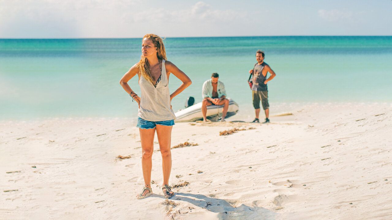 Ana Claudia Talancón, Raúl Briones e Iván Sánchez protagonizan esta misteriosa trama ambientada en una isla.  (Netflix)
