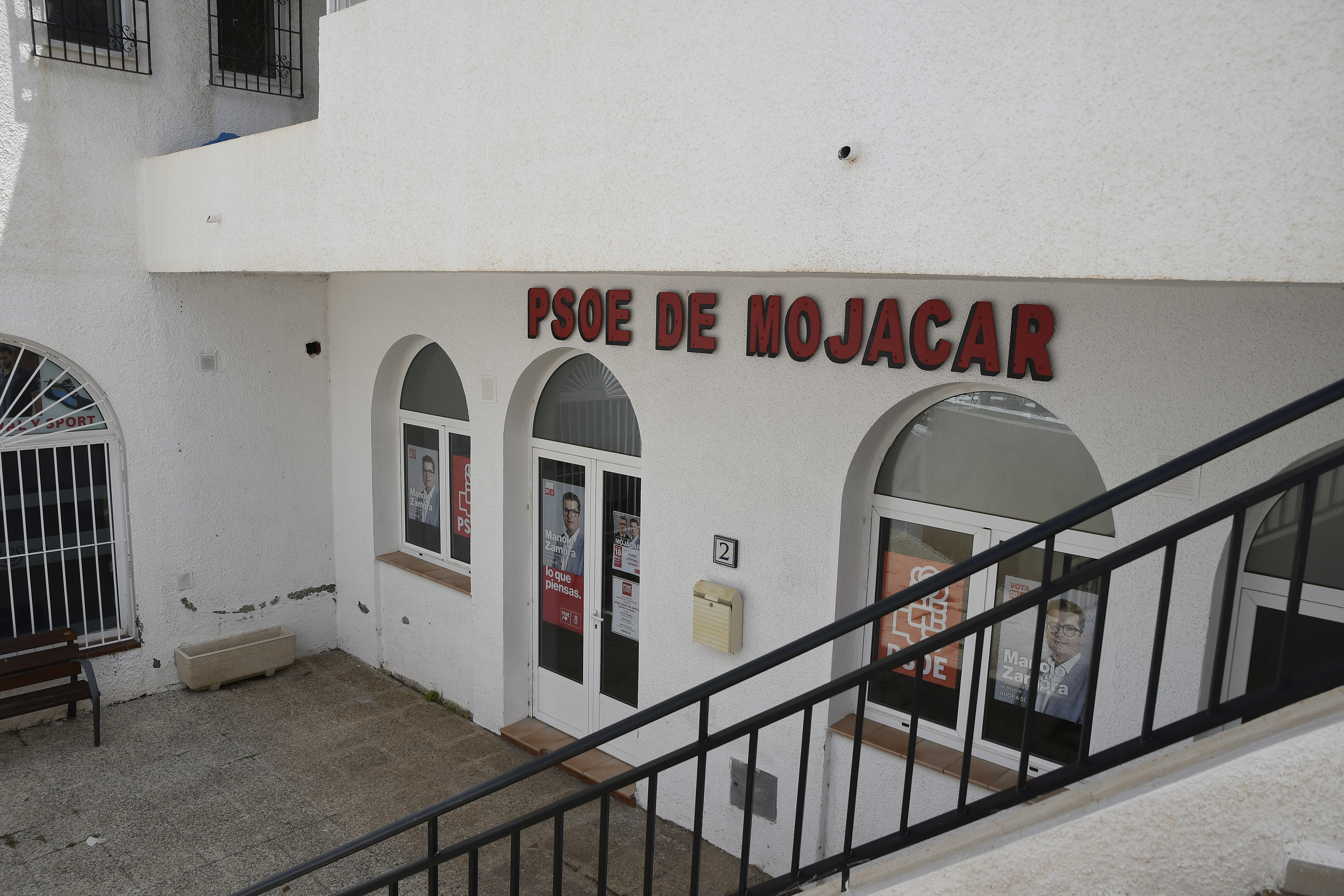 Sede del PSOE de Mojácar, en Almería. (Rafael González/Europa Press)
