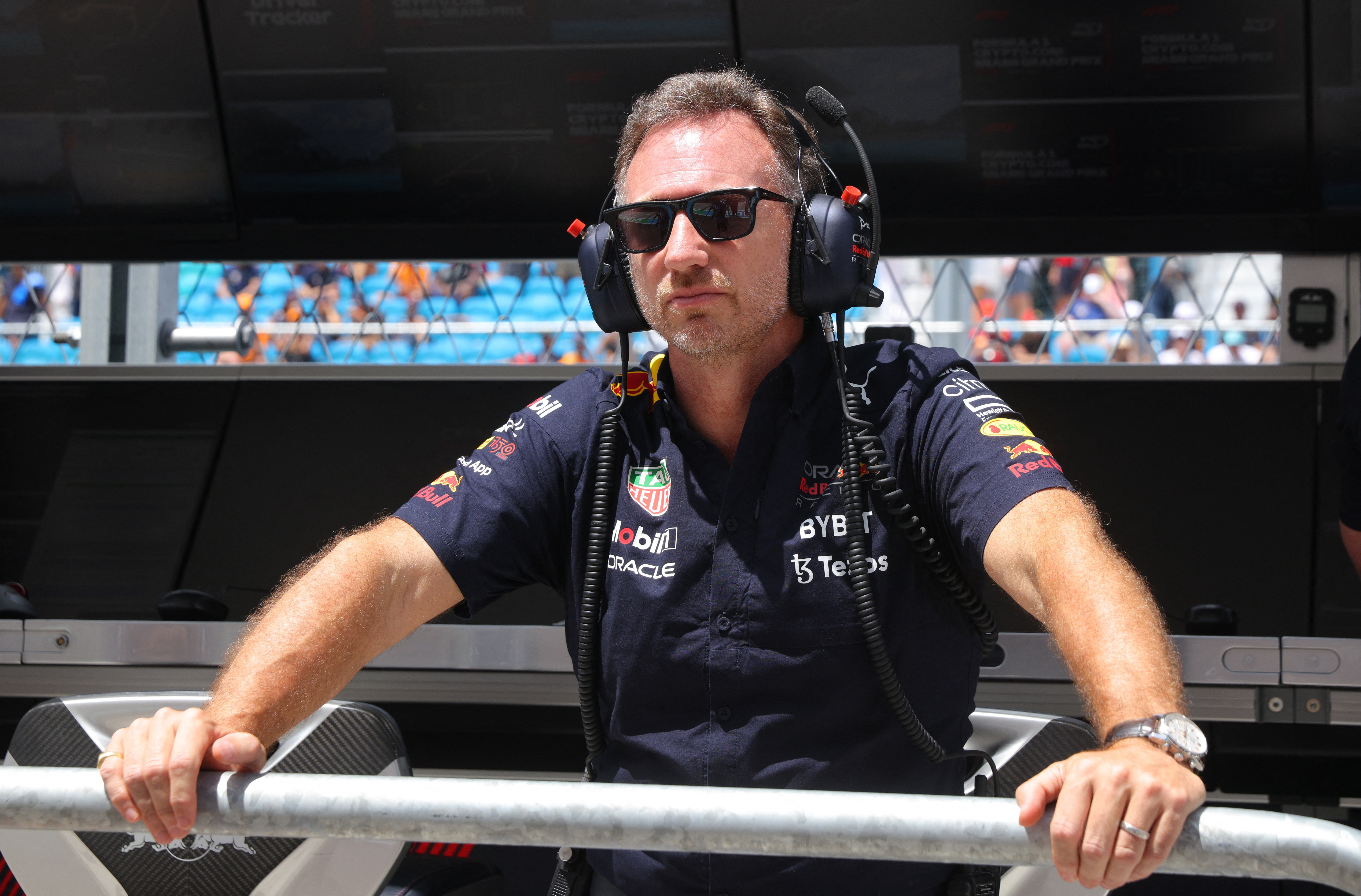 Checo Pérez: Christian Horner alertó sobre las posibles órdenes de equipo a favor de Verstappen (Foto: REUTERS/Brian Snyder)