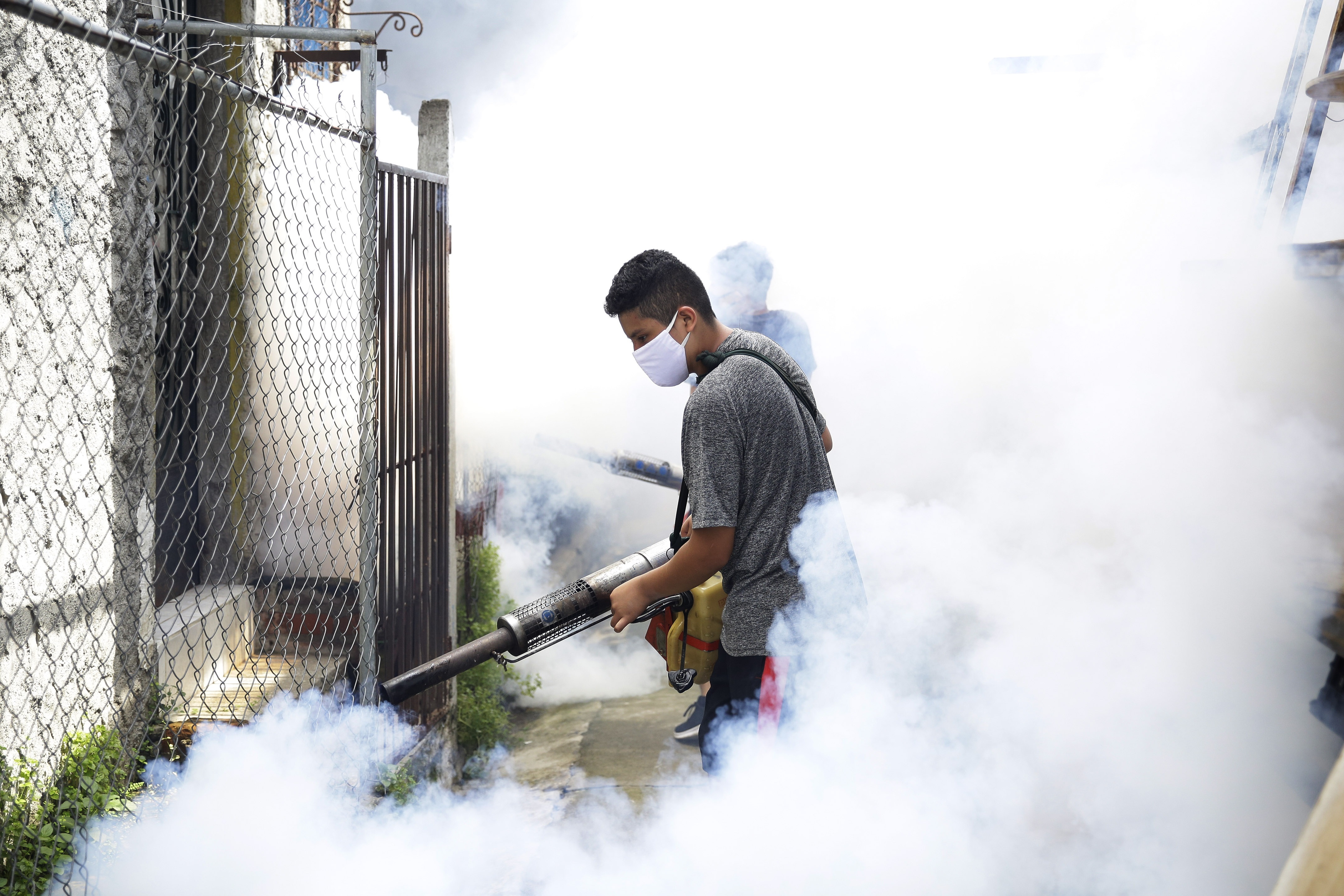 La fumigación no es suficiente para eliminar a los mosquitos. Se necesita de la colaboración de los vecinos para prevenir el dengue y fiebre chikungunya (EFE/Rodrigo Sura/Archivo)
