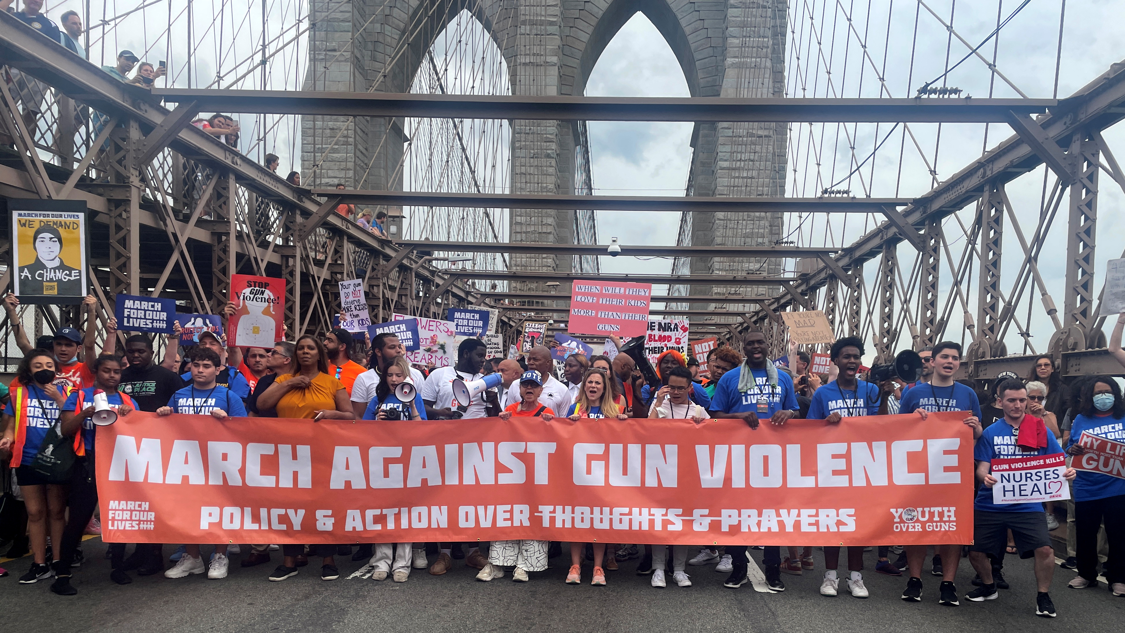 La manifestación de Nueva York por el control de armas  REUTERS/Eric Cox