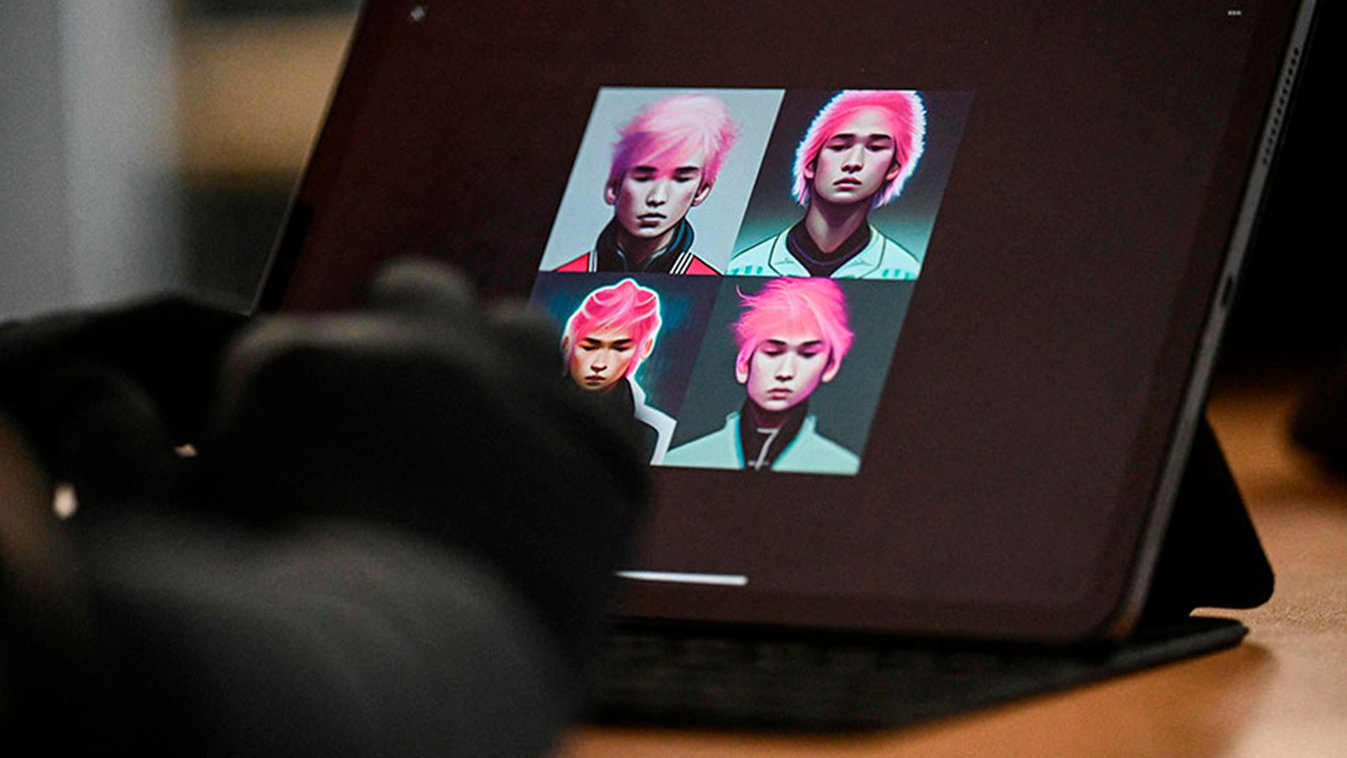 Rootport empleó la herramienta Midjourney para generar imágenes del personaje de la historia a través de combinaciones de texto (AFP)