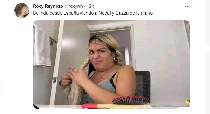 El polémico encuentro entre el joven mexicano y la rapera argentina conmocionó a fanáticos, quienes no tardaron en reaccionar con memes. (Foto: Twitter / @roxyrrh)