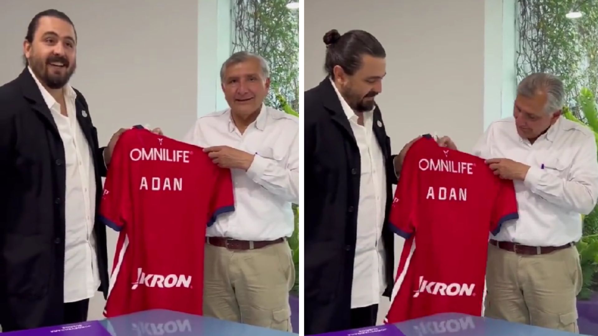 Amaury Vergara se reunió con Adán Augusto en Jalisco (Captura Twitter)