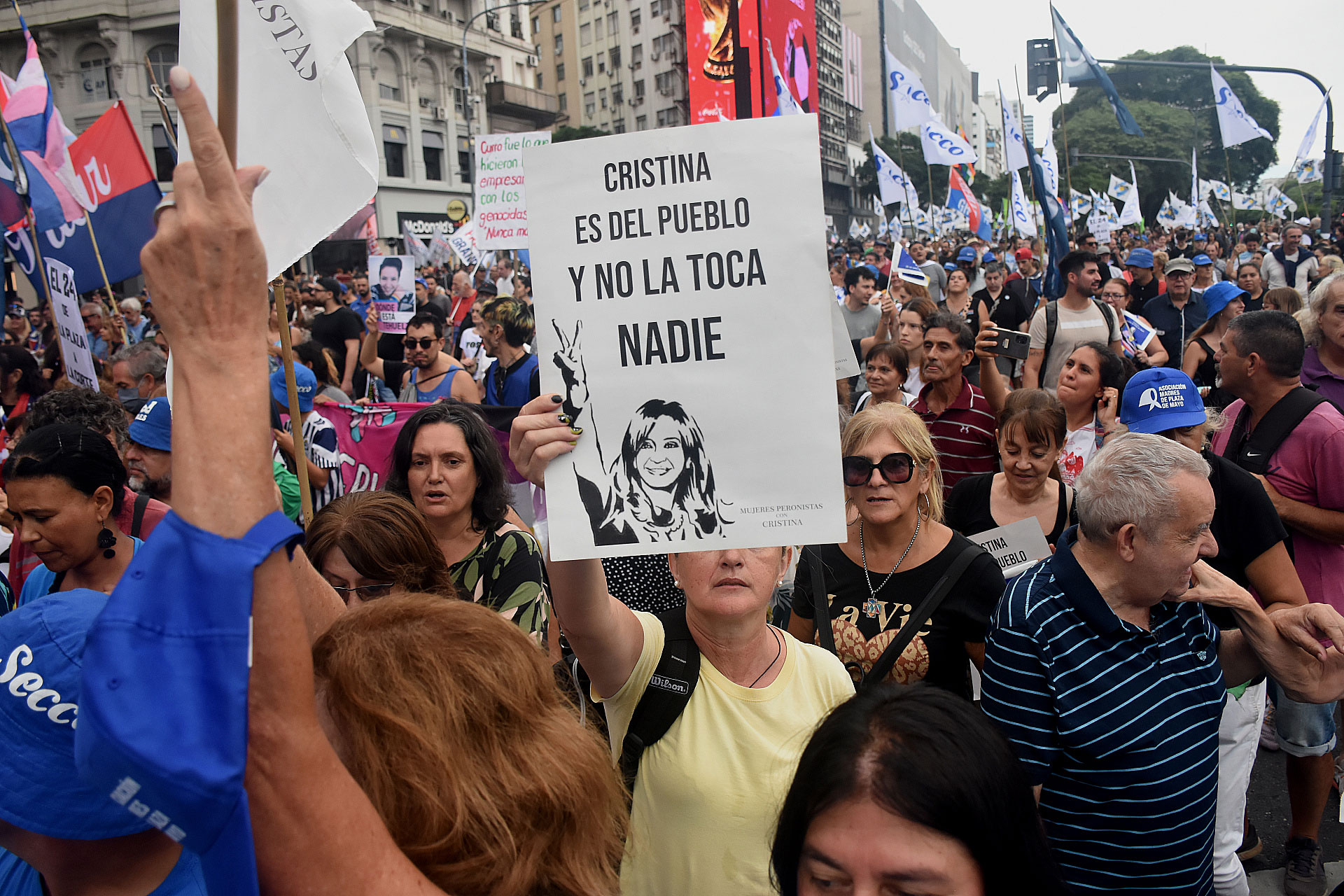 Las organizaciones pidieron "el fin del proceso de proscripción" de Cristina Fernández de Kirchner (Nicolas Stulberg)