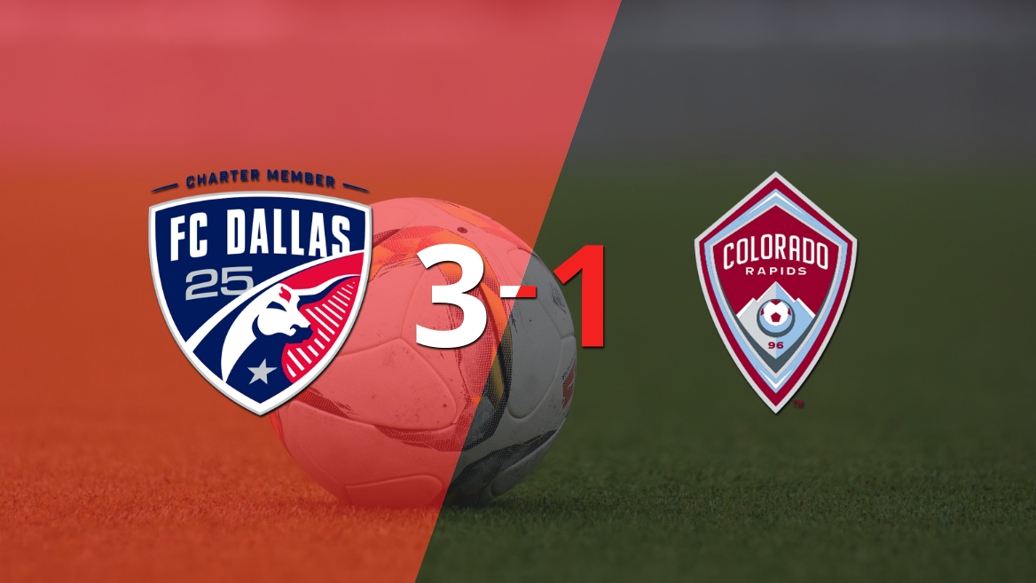 FC Dallas gana 3-1 a Colorado Rapids con doblete de Jesús Ferreira