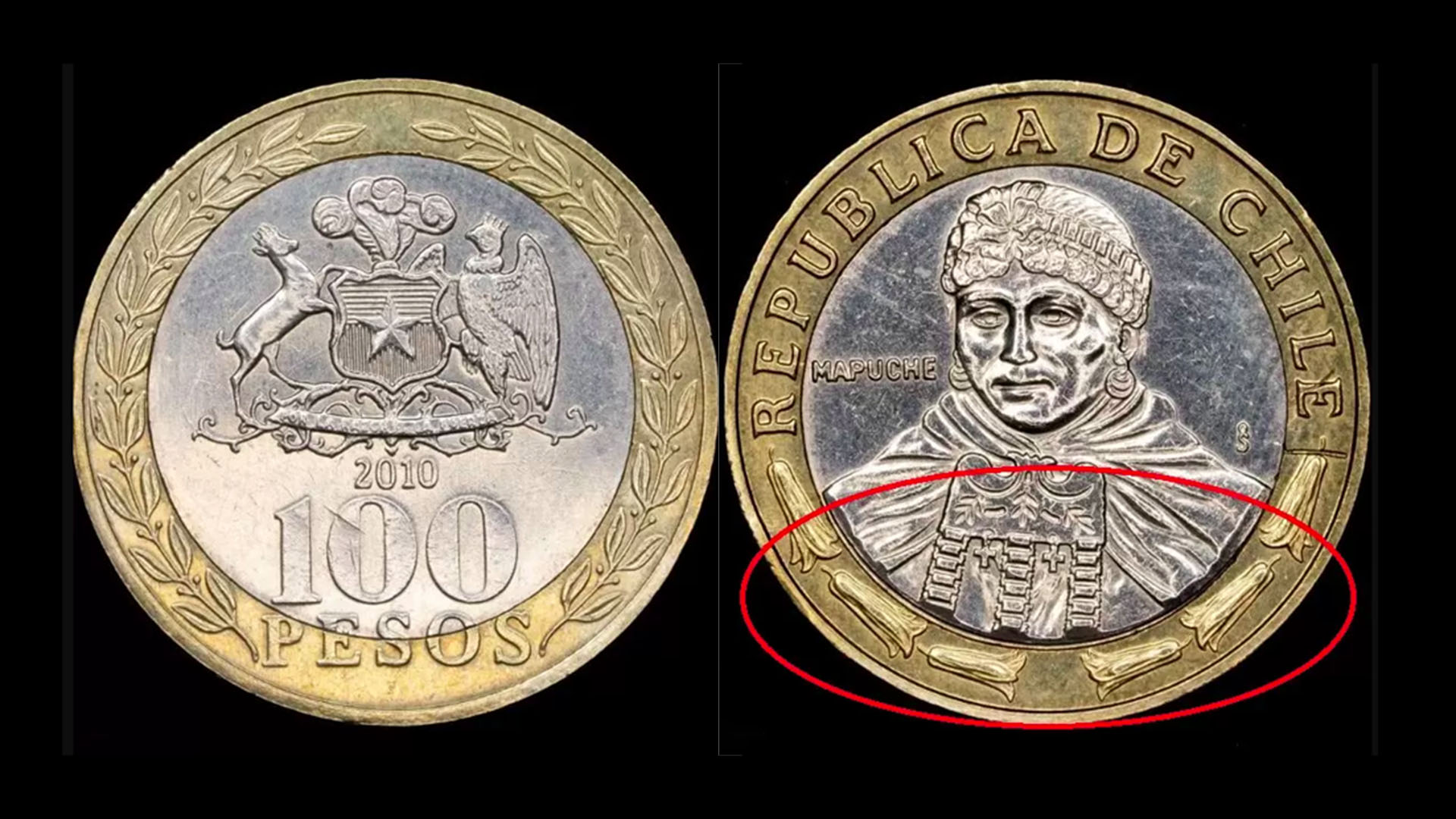 Una moneda de $100 chilenos podría llegar a pagarse más de USD 800 por una diferencia en la impresión