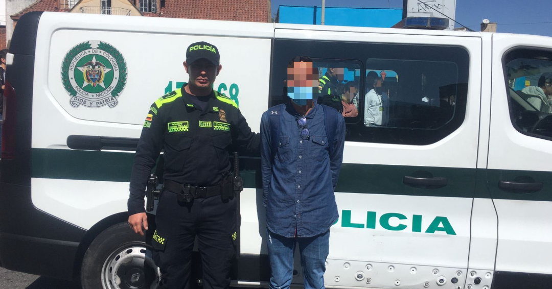 TransMilenio aseguró que el sujeto fue capturado por la Policía. Créditos: @TransMilenio/Twitter