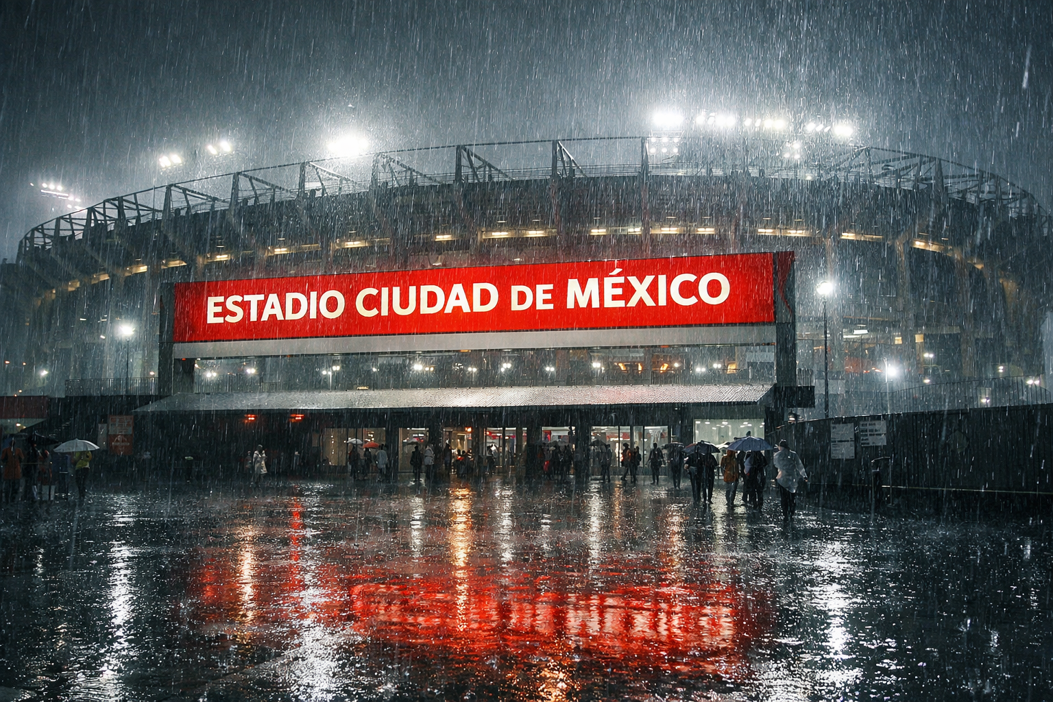 El Mundial llegó a la Ciudad de México y se topó con un enemigo que no estaba en el calendario: la lluvia