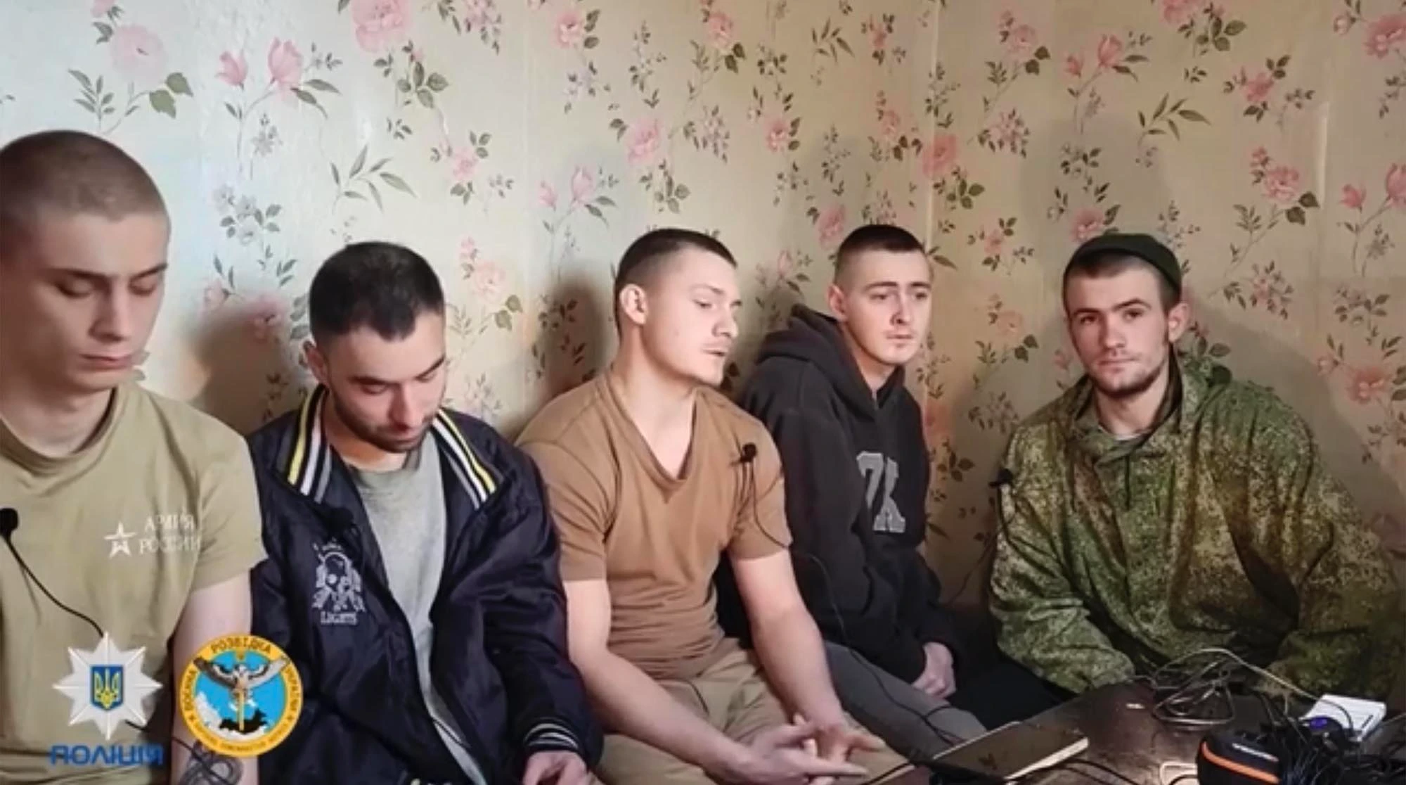 Captured Russian soldiers said Russian officers were 
