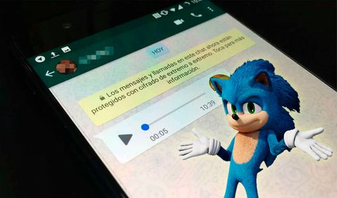 WhatsApp: así se puede enviar audios con la voz de Sonic - Infobae