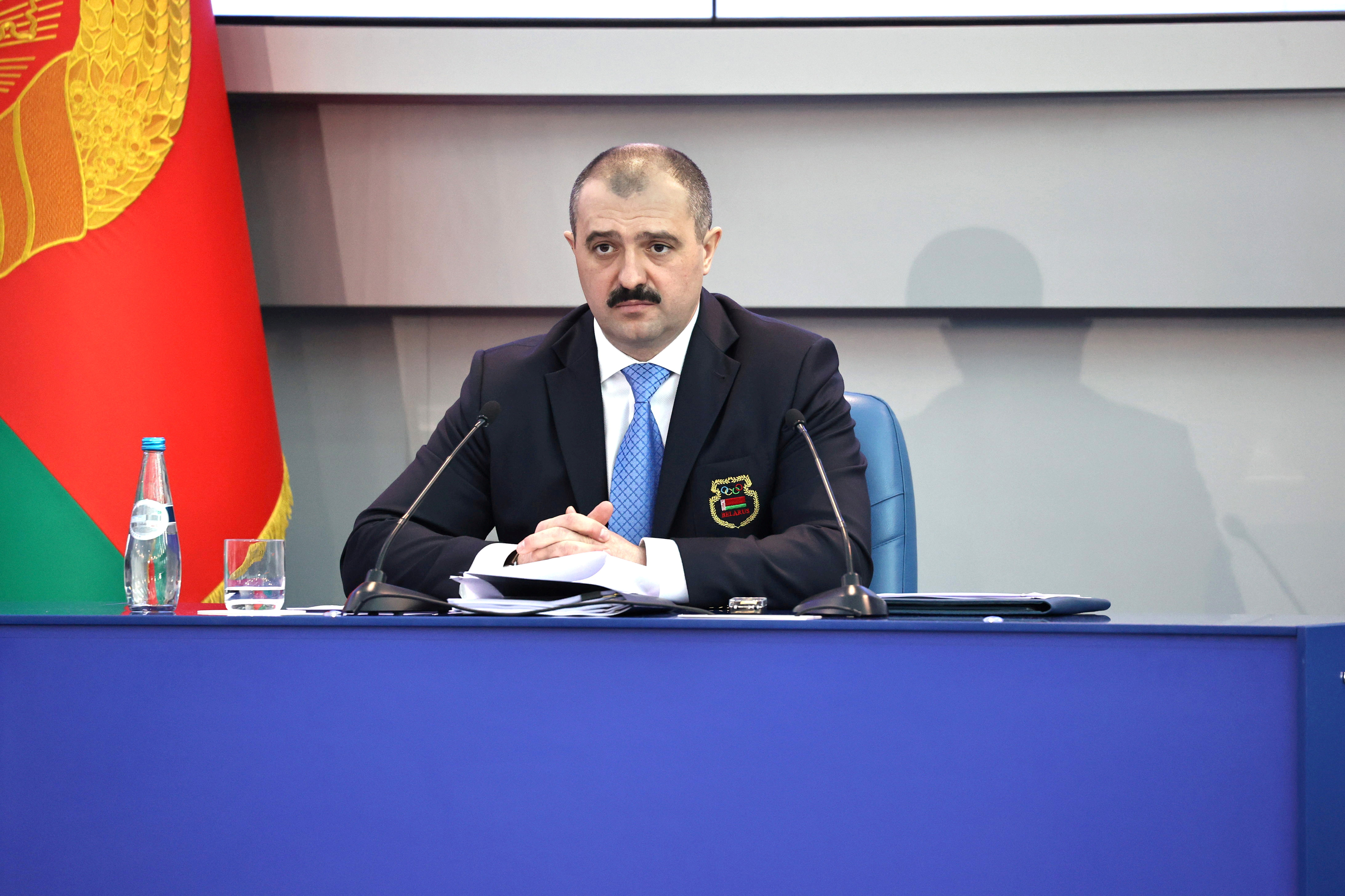 Viktor Lukashenko es el presidente del Comité Olímpico de Bielorrusia (CONB. Sergei Sheleg/BelTA/Handout via REUTERS/File Photo