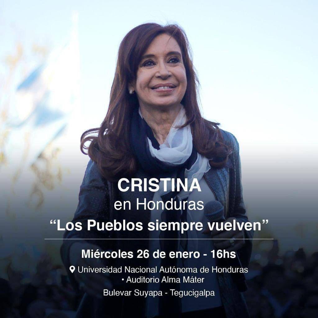 Así se difundía una de las actividades de la vicepresidenta en Honduras