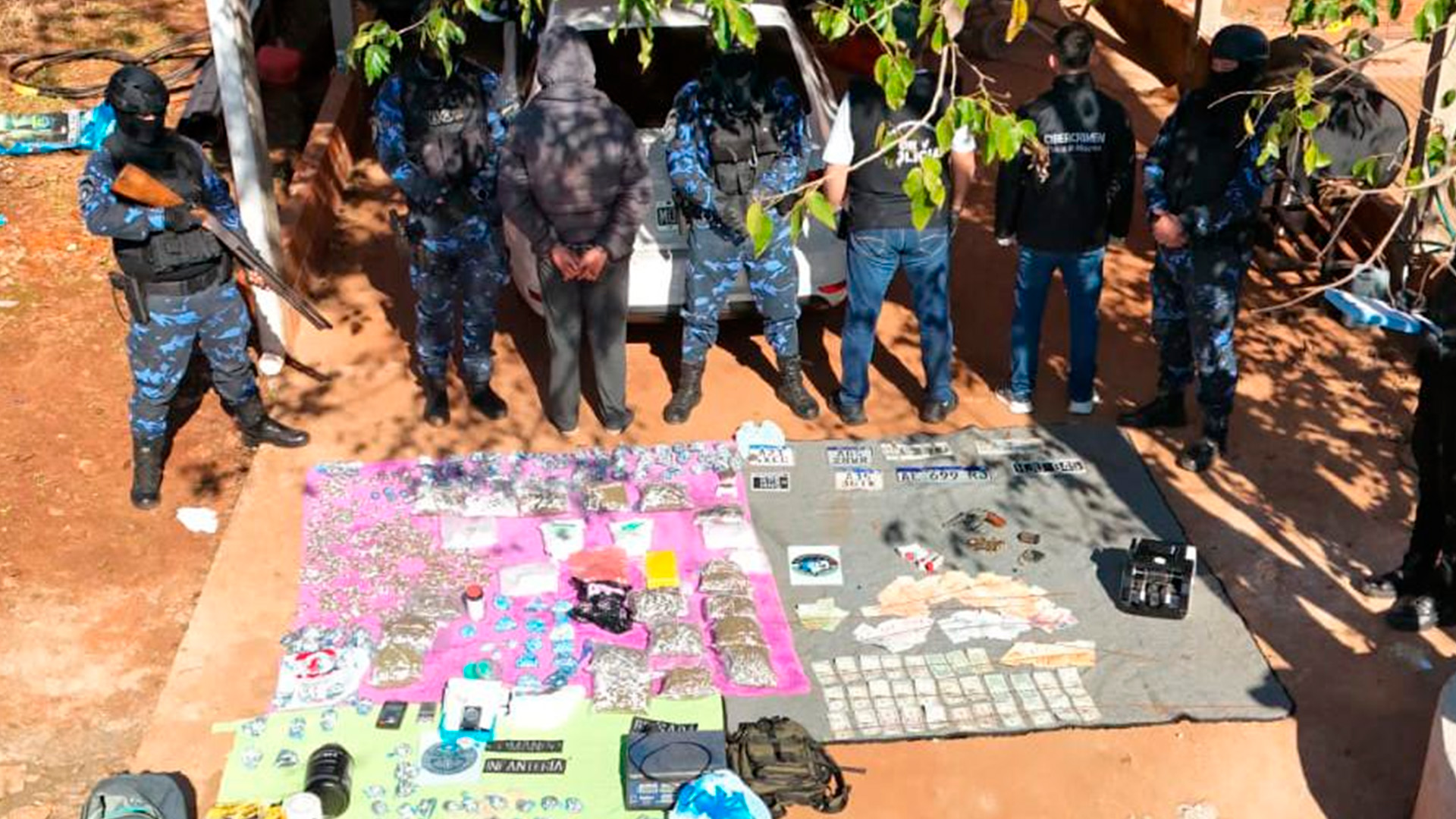 Detuvieron a un narcotraficante acusado de un ataque armado en Misiones: le secuestraron 12 kilos de droga y armas