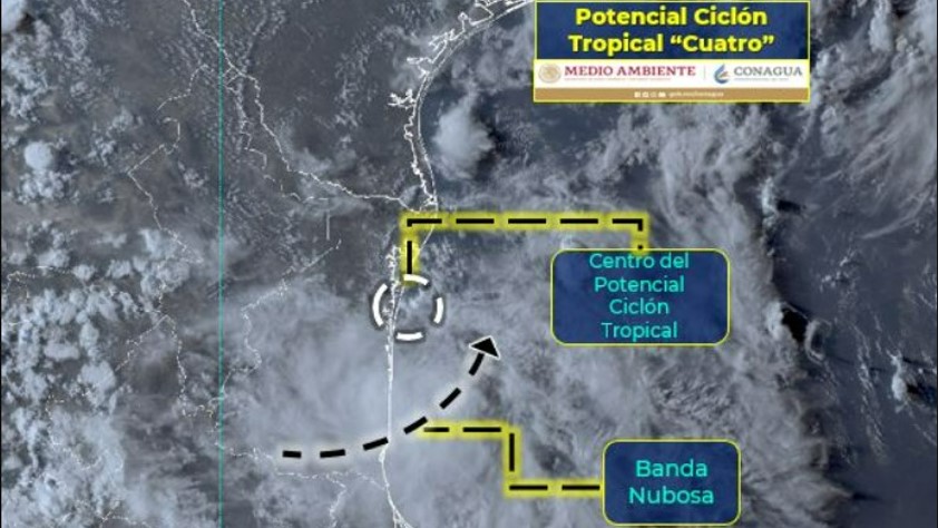 Alertan Que Ciclón Tropical 4 Ya Tocó Tierra En Tamaulipas Trayectoria Y Otros Estados 4849