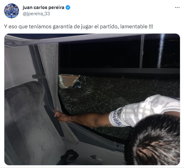 Juan Carlos Pereira denunció ataques al bus de Millonarios