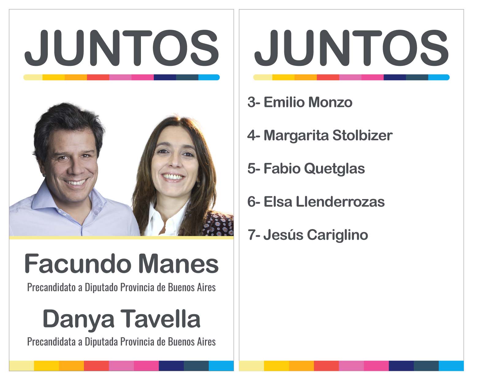 Facundo Manes presentó su lista de precandidatos con los que enfrentará a la de Diego Santilli.
