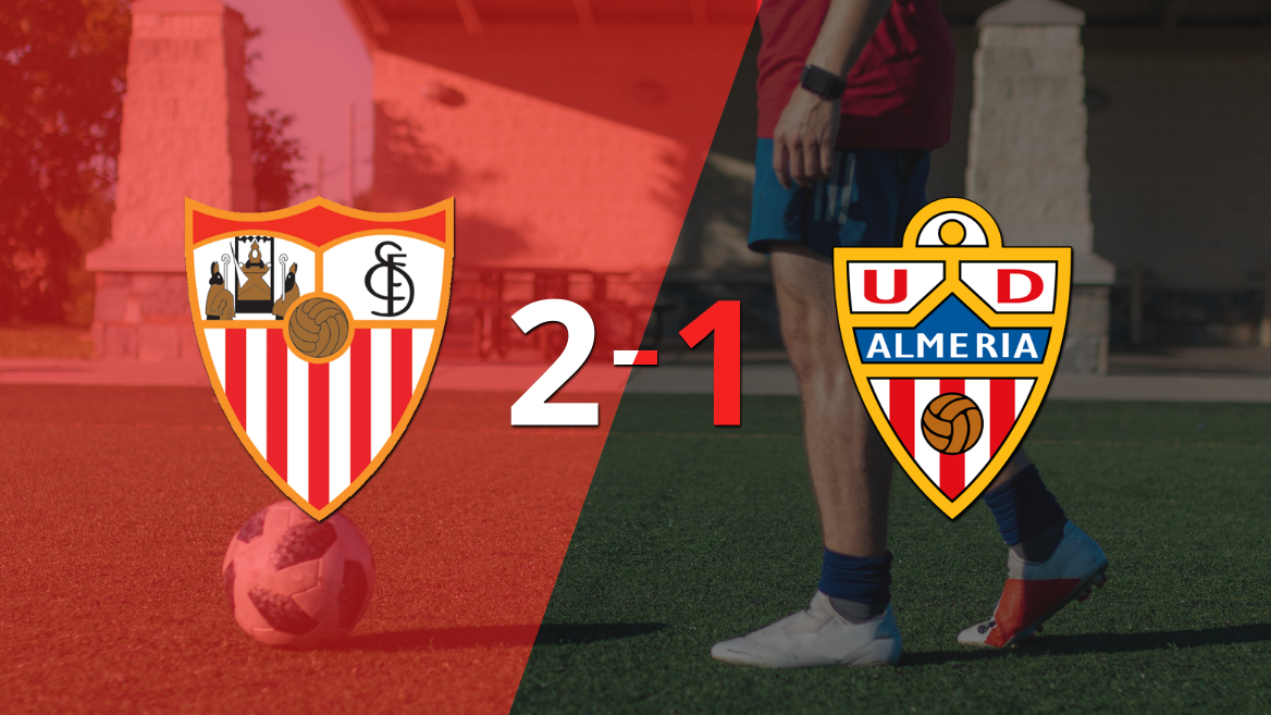 Almería no pudo en su visita a Sevilla y perdió 2 a 1