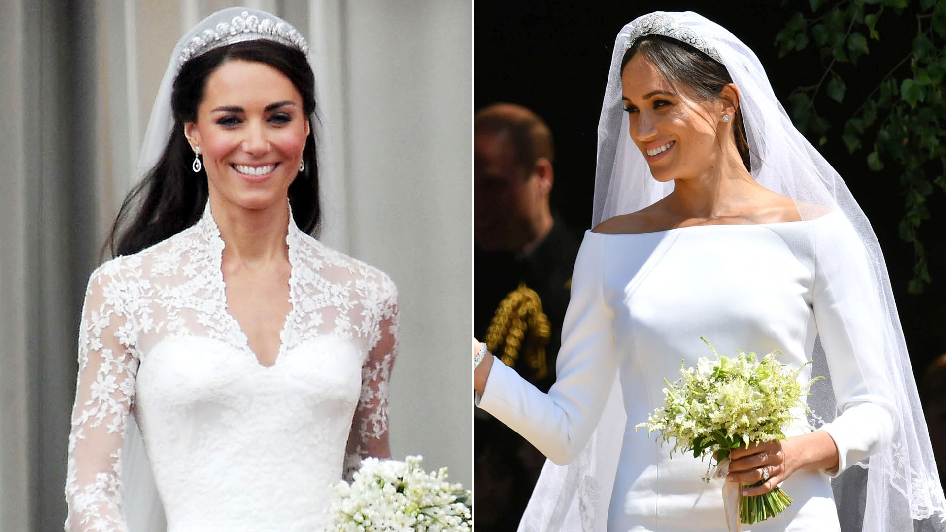 La bordeadora de los trajes nupciales de Kate Middleton y Meghan Markle está en la ruina (Shutterstock)