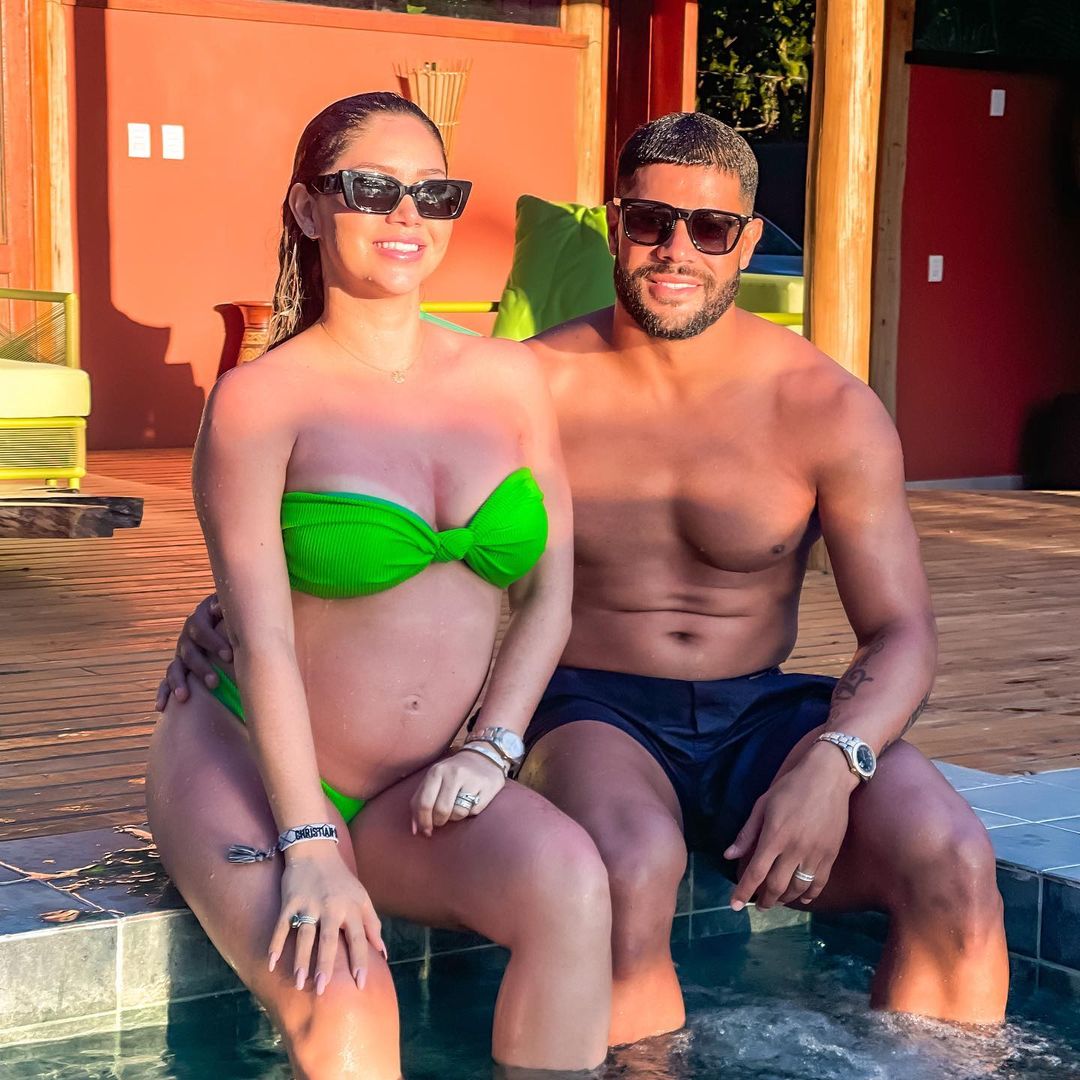 El futbolista brasileño Hulk y Camila Ângelo están en pareja desde el 2019 (@hulkparaiba)