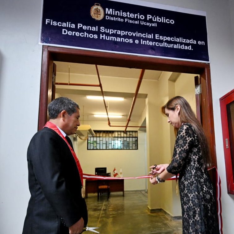 La Fiscal de la Nación, Patricia Benavides, inauguró la sede de la Fiscalía de Derechos Humanos e Interculturalidad en Ucayali.