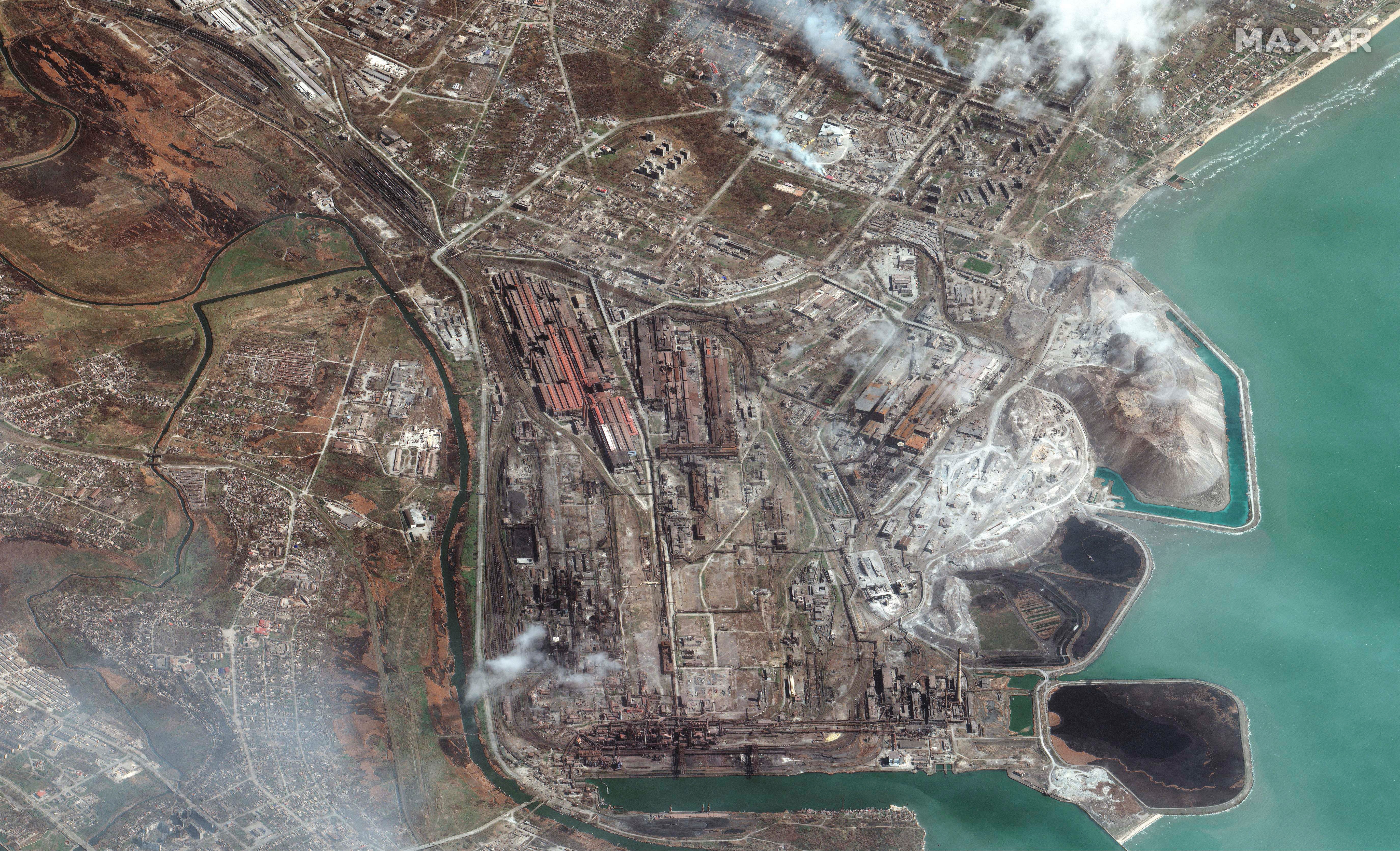 Una vista aérea de Mariupol (Reuters)