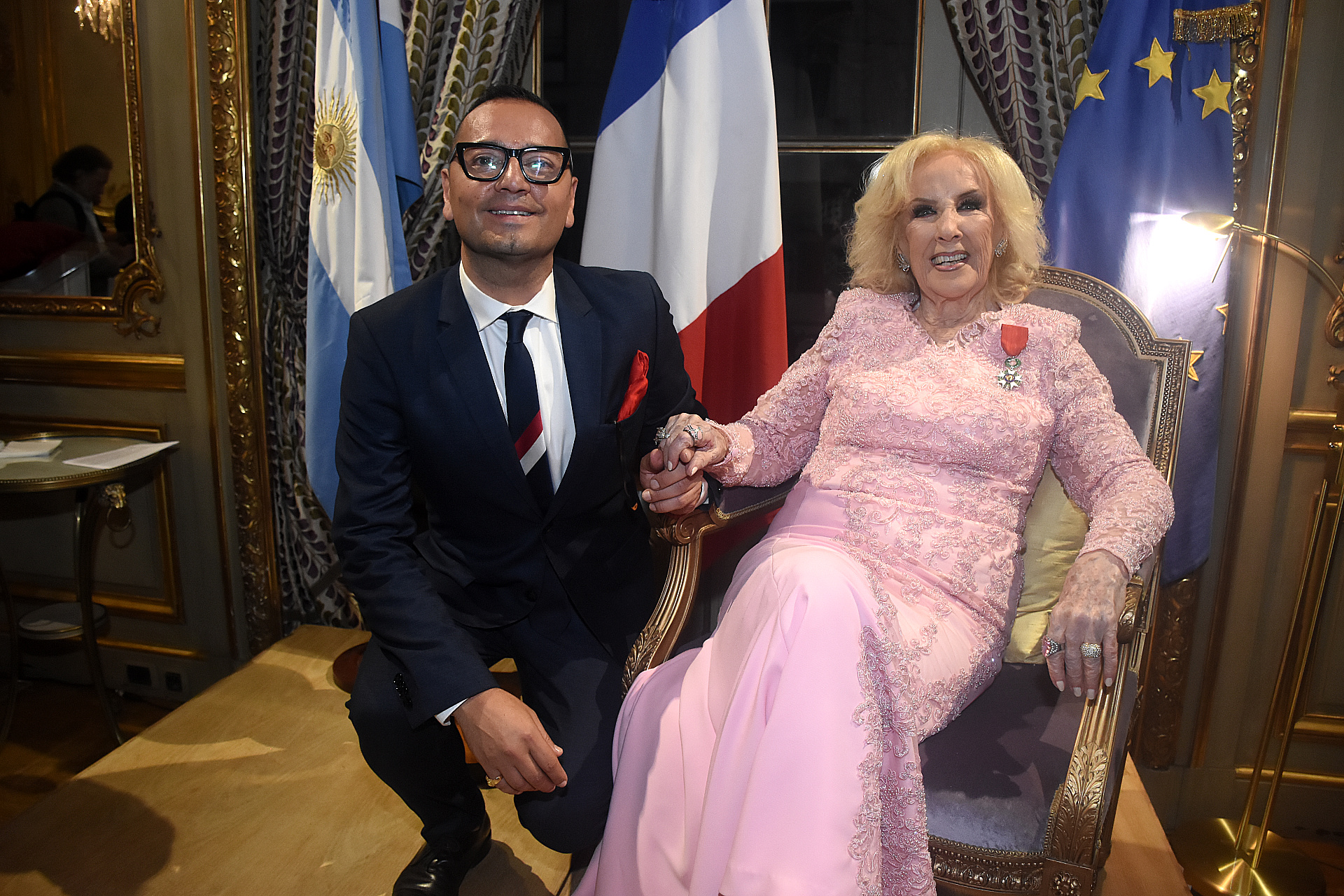 Fabián Medina Flores y Mirtha Legrand 